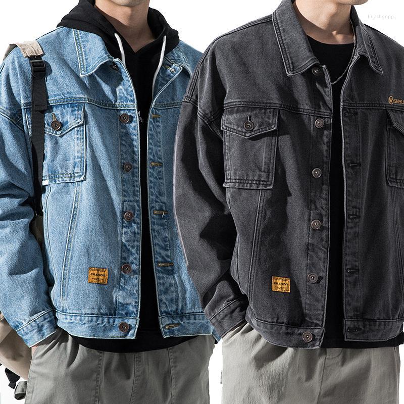 Men' Jackets Men' Spring And Autumn Casual Loose Outerwear Men Denim Cargo Jacket Single Breasted Lapel Bomber Coat Hip Hop, Black
Men' Jackets Men' Spring And Autumn Casual Loose Outerwear Men Denim Cargo Jacket Single Breasted Lapel Bomber Coat Hip Hop, Black