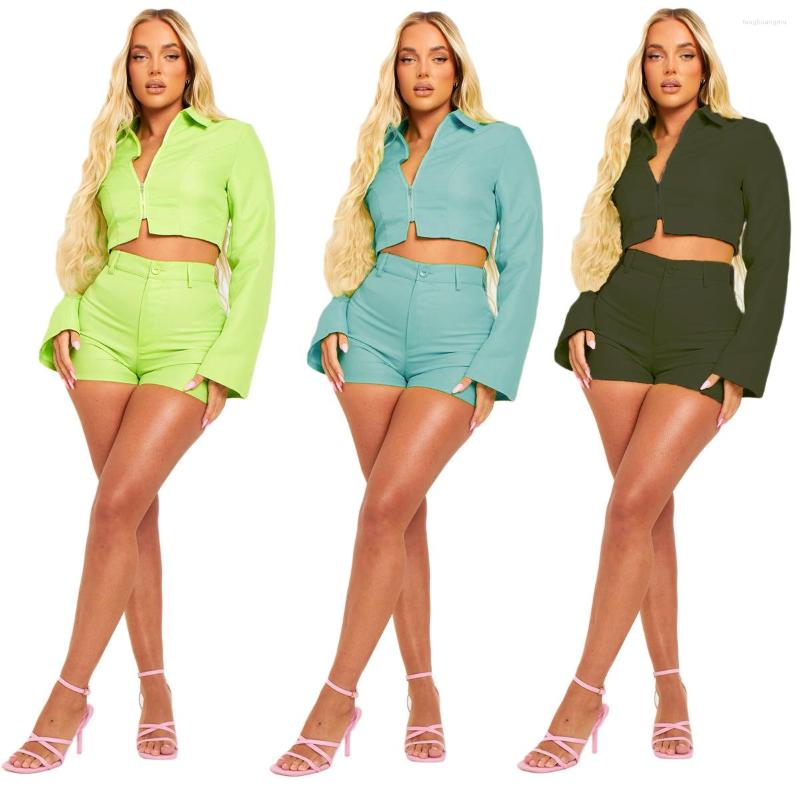 Women's Tracksuits Women Casual Zipper Long Sleeve Crop Top Jackets Shorts Skinny Club Party Outfits Tracksuit Autumn Solid 2 Piece Set, Blue set
Women's Tracksuits Women Casual Zipper Long Sleeve Crop Top Jackets Shorts Skinny Club Party Outfits Tracksuit Autumn Solid 2 Piece Set, Blue set