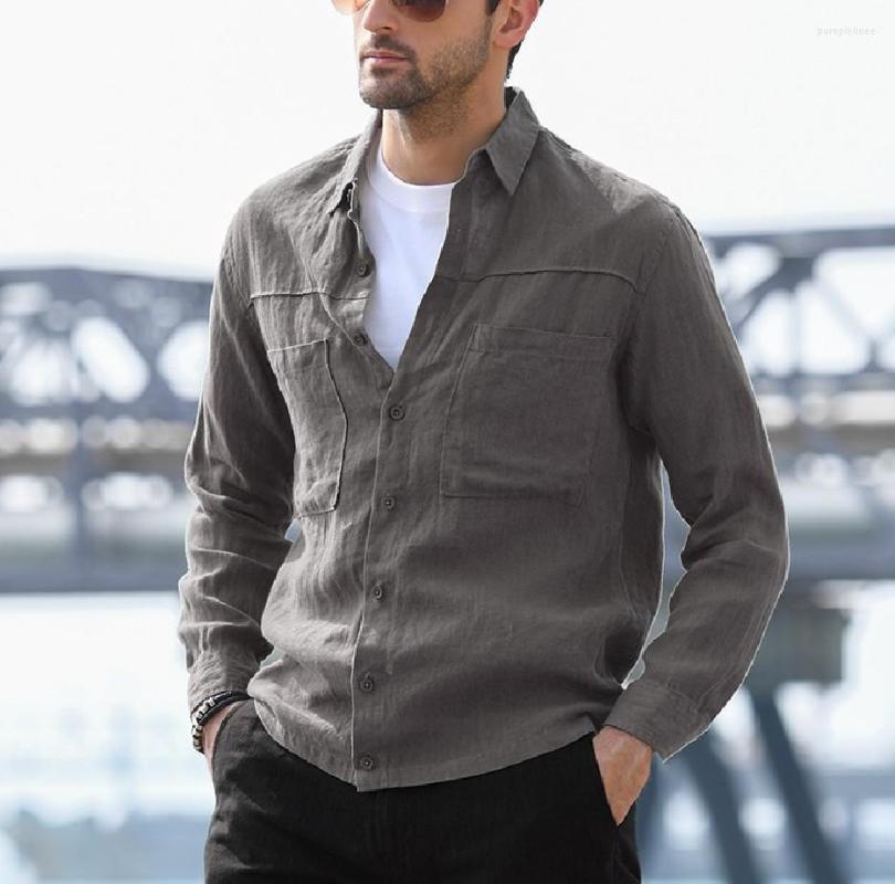 Men's Casual Shirts 2022 Fashion Men's Top Shirt Cotton Linen Single Breasted Long Sleeve Youth Streetwear Japanese, Gray
Men's Casual Shirts 2022 Fashion Men's Top Shirt Cotton Linen Single Breasted Long Sleeve Youth Streetwear Japanese, Gray