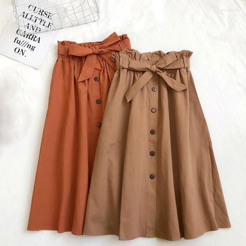 Skirts Women Cotton Skirt 2022 Spring Summer Preppy Style Solid Casual Elegant Pocket Elastic High Waist A-Line Midi Fald
Skirts Women Cotton Skirt 2022 Spring Summer Preppy Style Solid Casual Elegant Pocket Elastic High Waist A-Line Midi Fald
