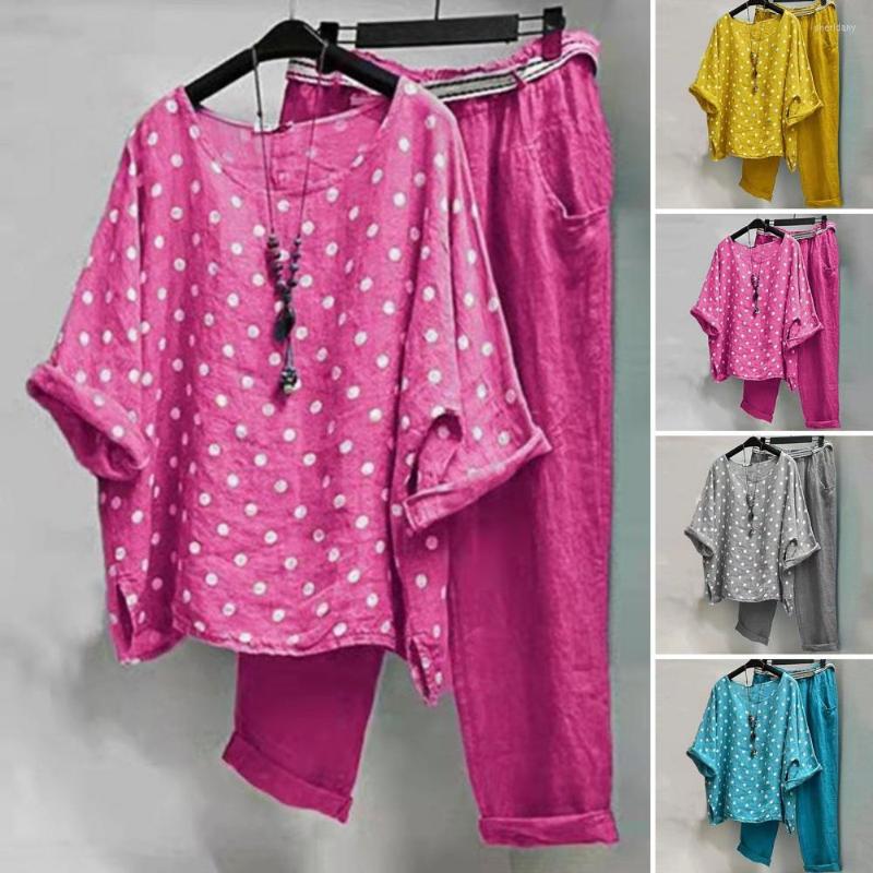 Women's Two Piece Pants Blouse Ladies T-shirt Trousers Spring Summer Mid Waist Raglan Sleeve Capri, Grey
Women's Two Piece Pants Blouse Ladies T-shirt Trousers Spring Summer Mid Waist Raglan Sleeve Capri, Grey