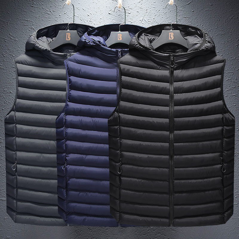 Men's Vests brand Vest Mens Winter Coat Vest Men Warm Sleeveless Jacket Casual Waistcoat Hooded Coat Down Jacket Man Solid Vest 220930, Gray
Men's Vests brand Vest Mens Winter Coat Vest Men Warm Sleeveless Jacket Casual Waistcoat Hooded Coat Down Jacket Man Solid Vest 220930, Gray