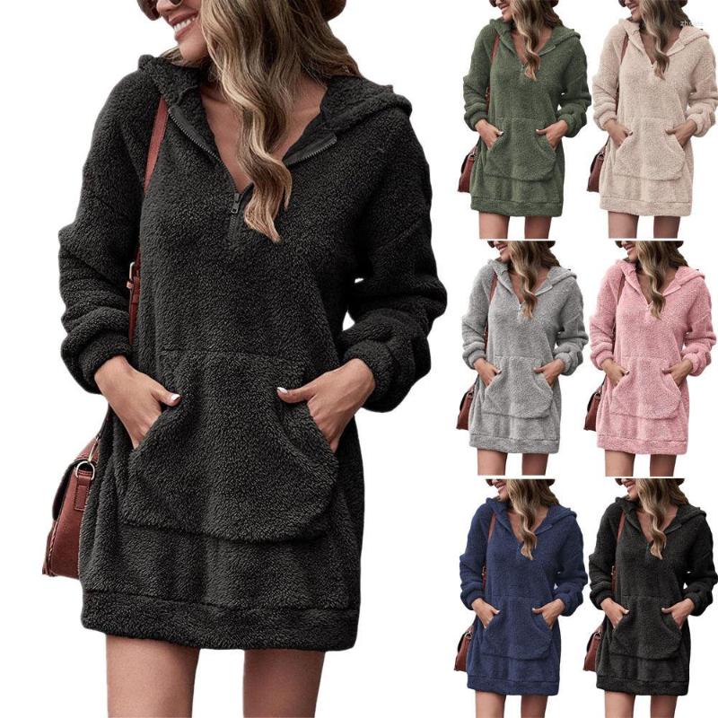 Women' Sweaters Winter Hooded Sherpa Sweater Fluffy Fleece Pullover Plus Size 3XL Warm Streetwear Lady Mid-Length Coat 1/3 Zipper Teddy, Black
Women' Sweaters Winter Hooded Sherpa Sweater Fluffy Fleece Pullover Plus Size 3XL Warm Streetwear Lady Mid-Length Coat 1/3 Zipper Teddy, Black