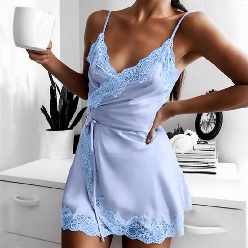 Women's Sleepwear 25# Women Silk Satin Lace Robe Dress Nightdress Ladies Sexy Lingerie Nightgown Dresses Sleepshirts Homewear Pajamas, Pp
Women's Sleepwear 25# Women Silk Satin Lace Robe Dress Nightdress Ladies Sexy Lingerie Nightgown Dresses Sleepshirts Homewear Pajamas, Pp