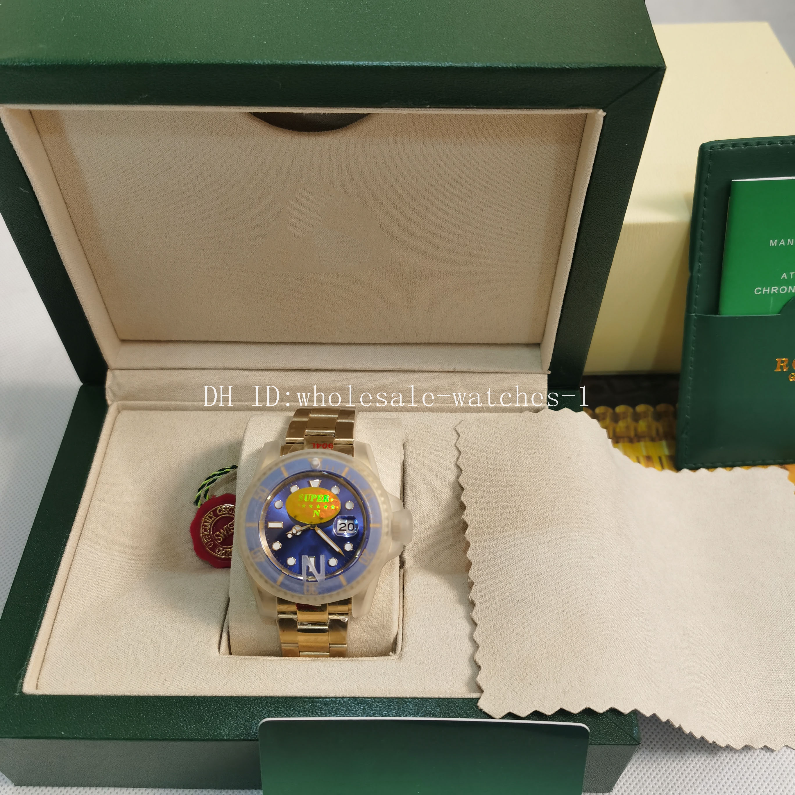 5 Star Super Watch V5 Version 7 Color 2813 Automatic Movement Wristwatch 116618 Blue 40mm Ceramic Bezel Sapphire Glass Diving Men Watches New style box
5 Star Super Watch V5 Version 7 Color 2813 Automatic Movement Wristwatch 116618 Blue 40mm Ceramic Bezel Sapphire Glass Diving Men Watches New style box