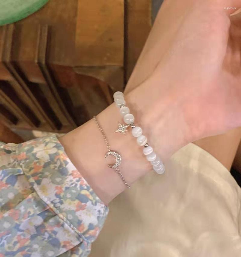 Strand Opal Double Charm Lucky Bracelet Set Silver Star Moon Artificial Beaded Women's Jewelry Yoga DIY Student Gift
Strand Opal Double Charm Lucky Bracelet Set Silver Star Moon Artificial Beaded Women's Jewelry Yoga DIY Student Gift