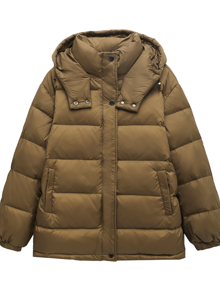 Women' Down Parkas Winter Down Jacket Women Casual Hooded Loose Thickened Fashion White Duck Down Coat Female Solid Short Parkas Mujer 220930, Army green
Women' Down Parkas Winter Down Jacket Women Casual Hooded Loose Thickened Fashion White Duck Down Coat Female Solid Short Parkas Mujer 220930, Army green