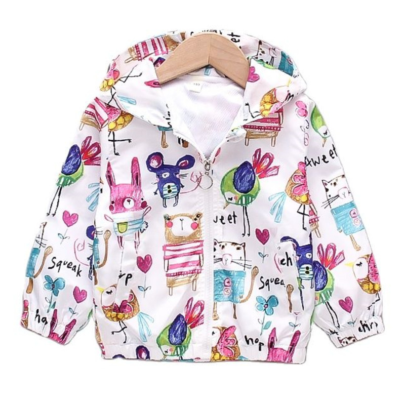 Jackets Spring And Autumn Fashion Jackets For Boys And Girls Cartoon Doodle Print Little Mouse Graffiti Long Sleeve Coat 221006