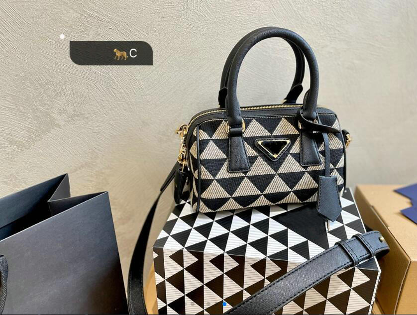 Designer Crossbody Bags Luxury Triangle Pattern Pillow Shoulder Bags fashion Women Stitching Color Canvas tote Handbags Totes European and American Trend, Black
Designer Crossbody Bags Luxury Triangle Pattern Pillow Shoulder Bags fashion Women Stitching Color Canvas tote Handbags Totes European and American Trend, Black
