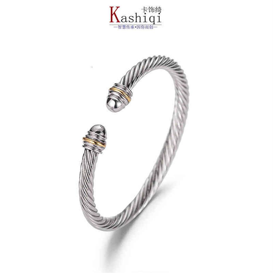 Bracelet Dy ed Wire Round Head Women Fashion Versatile Platinum Plated Two-color Hemp Trend Selling Jewelry2659
Bracelet Dy ed Wire Round Head Women Fashion Versatile Platinum Plated Two-color Hemp Trend Selling Jewelry2659