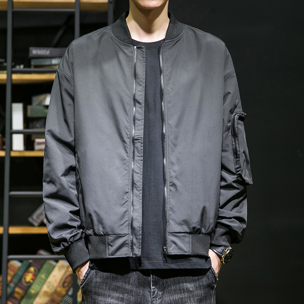 Bomber Jacket Men Army Green Lightweight Pilot Spring and Autumn Men Fashion Clothing Brand Thin Casual Coats, Black
Bomber Jacket Men Army Green Lightweight Pilot Spring and Autumn Men Fashion Clothing Brand Thin Casual Coats, Black