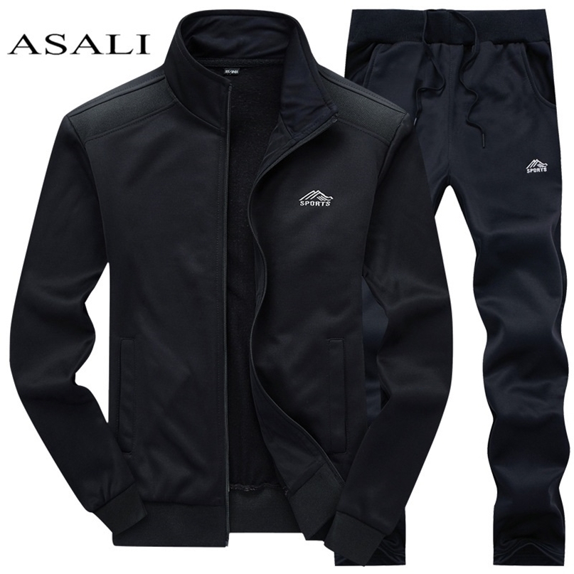 Men's Tracksuits Tracksuits Men Polyester Sweatshirt Sporting Fleece Gyms Spring Jacket Pants Casual Men's Track Suit Sportswear Fitness 221