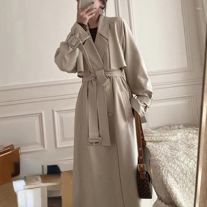 Women' Trench Coats Autumn Women Double Breasted Coat With Belt Female Style Clothes Ladies Long Sleeve Windbreaker A107, Beige
Women' Trench Coats Autumn Women Double Breasted Coat With Belt Female Style Clothes Ladies Long Sleeve Windbreaker A107, Beige