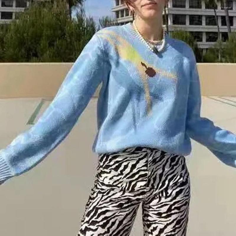 Women's Sweaters 2022Long Sleeve Autumn Winter Jumpers Women Korean Fashion Loose Pullover Y2K Knitted, Blue
Women's Sweaters 2022Long Sleeve Autumn Winter Jumpers Women Korean Fashion Loose Pullover Y2K Knitted, Blue