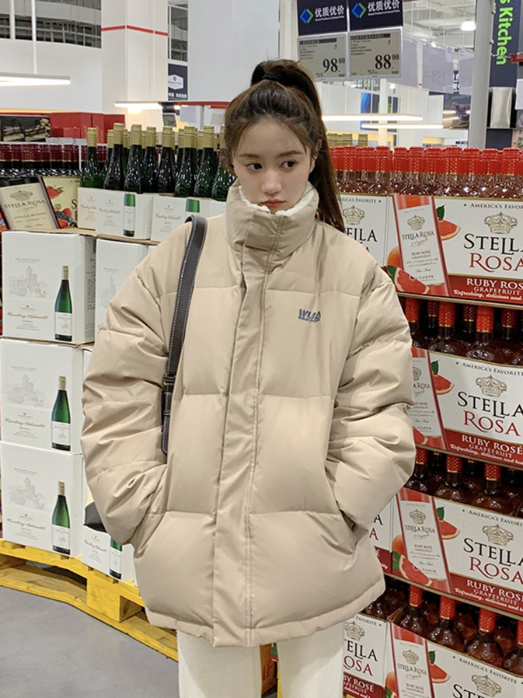 Women's Down Parkas Doublesided Puffer Jacket Women Winter Warm Lamb Wool Thick Short Coat Female Korean Loose Oversized Parkas Outwear Mujer 220930, Blue
Women's Down Parkas Doublesided Puffer Jacket Women Winter Warm Lamb Wool Thick Short Coat Female Korean Loose Oversized Parkas Outwear Mujer 220930, Blue