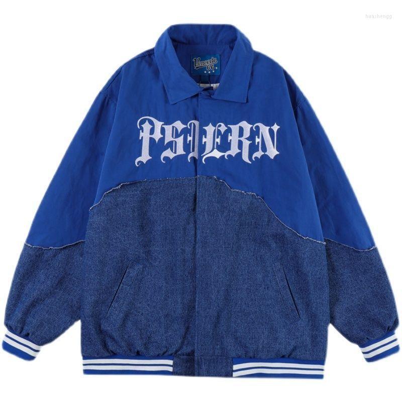 Men's Jackets Men's Vintage Stitching Jacket Unisex Japan Harajuku Spring Autumn Men's Trend Versatile Couple Baseball Uniforms Top, Blue
Men's Jackets Men's Vintage Stitching Jacket Unisex Japan Harajuku Spring Autumn Men's Trend Versatile Couple Baseball Uniforms Top, Blue