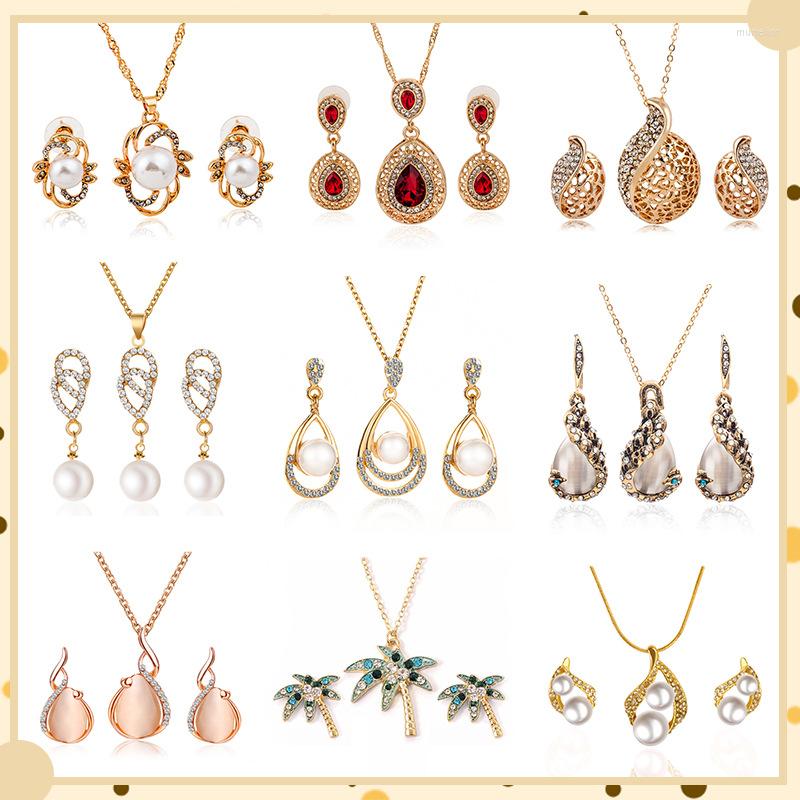 Necklace Earrings Set 3pc/set Fashion Metal Drop Dangle For Women Geometric Pearl Wedding Party Earring Female Bohemian, Picture shown
Necklace Earrings Set 3pc/set Fashion Metal Drop Dangle For Women Geometric Pearl Wedding Party Earring Female Bohemian, Picture shown