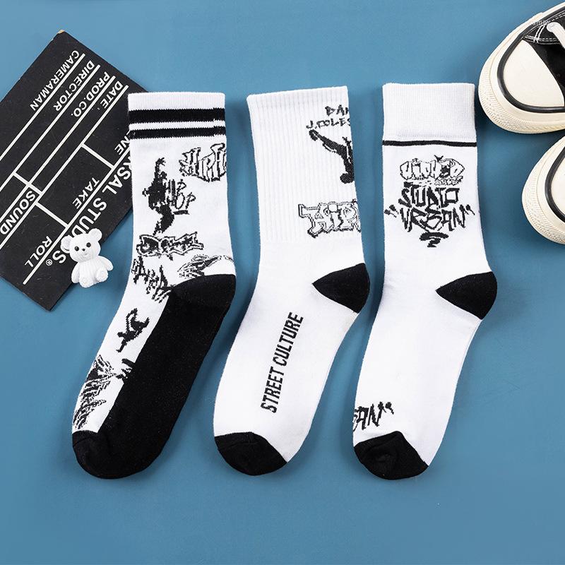 Men's Socks HY43-wonderful White Black Street Trend Sports Letters Skateboard Graffiti Stockings Pretty Sport Sock
Men's Socks HY43-wonderful White Black Street Trend Sports Letters Skateboard Graffiti Stockings Pretty Sport Sock