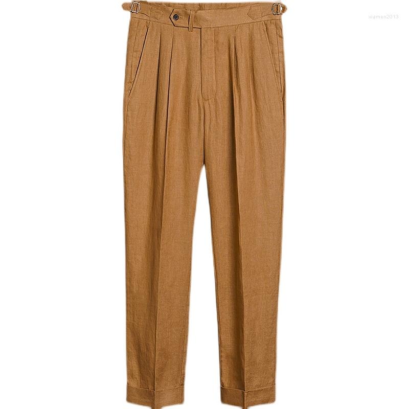 Men' Suits Men' Trousers Linen Brown White Elegant Gentleman Suit Pants Summer Streetwear Smart Casual, Beige
Men' Suits Men' Trousers Linen Brown White Elegant Gentleman Suit Pants Summer Streetwear Smart Casual, Beige