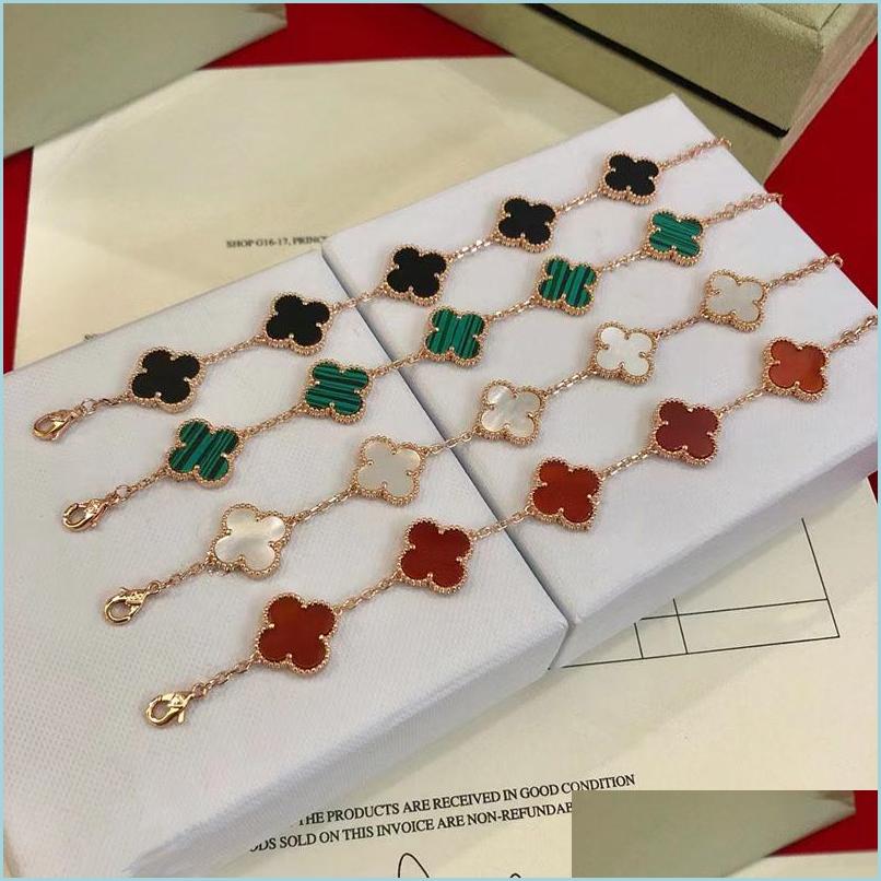 Charm Bracelets 2022 Luxury Sweet Clover Designer Charm Bracelets For Women 18K Gold Sier Black White Red Green See Detial Flower Bra Dhfch
Charm Bracelets 2022 Luxury Sweet Clover Designer Charm Bracelets For Women 18K Gold Sier Black White Red Green See Detial Flower Bra Dhfch