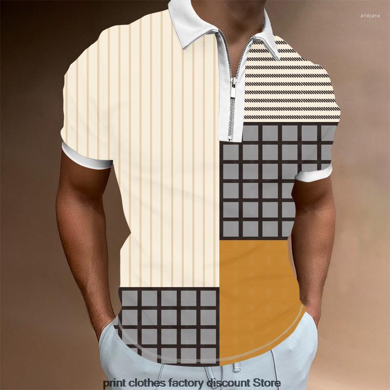 Men' Polos Summer Men' Clothing Polo Shirts Casual Turn-Down Collar Zipper Daily Stripe Print Short Sleeve Tee Homme Breathable Plus, Kthzd222218g
Men' Polos Summer Men' Clothing Polo Shirts Casual Turn-Down Collar Zipper Daily Stripe Print Short Sleeve Tee Homme Breathable Plus, Kthzd222218g