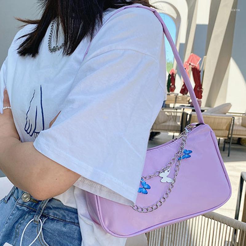 Evening Bags Fashion Women Butterfly Chain Shoulder Pure Color Casual All-match Underarm Elegant Ladies Small Hobos Handbags Purses, White
Evening Bags Fashion Women Butterfly Chain Shoulder Pure Color Casual All-match Underarm Elegant Ladies Small Hobos Handbags Purses, White