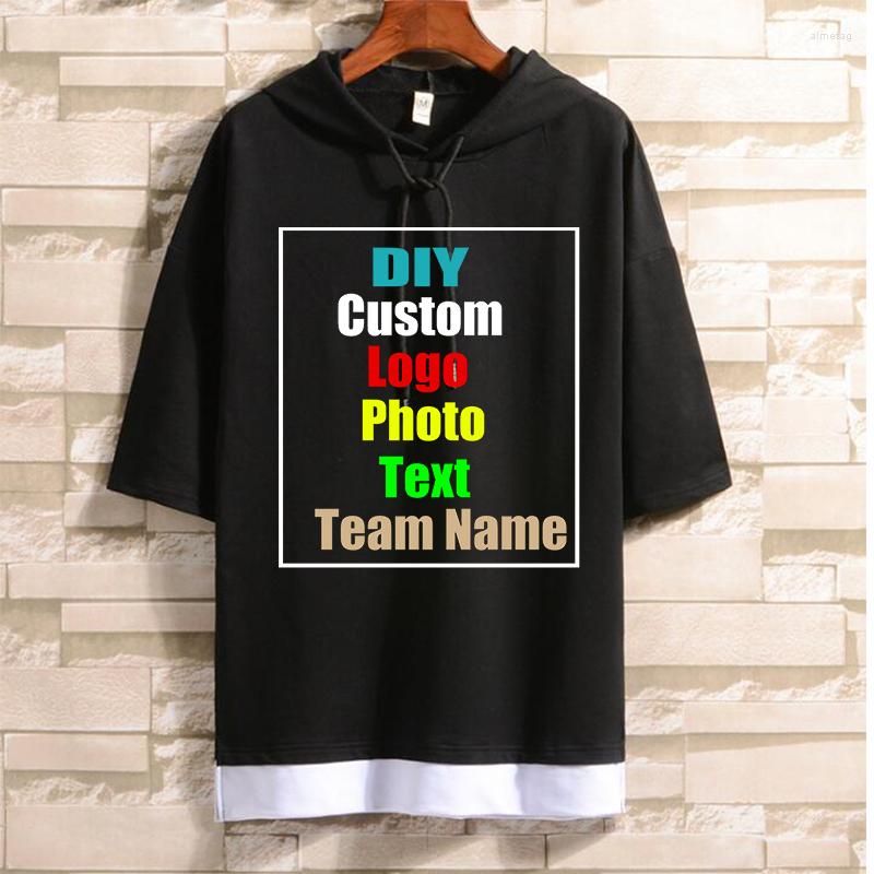 Men' T Shirts Customize Your Pictures And Logo Fake Two-piece Hooded T-shirt Short Sleeve Summer Korean Casual Five-point, Gray
Men' T Shirts Customize Your Pictures And Logo Fake Two-piece Hooded T-shirt Short Sleeve Summer Korean Casual Five-point, Gray