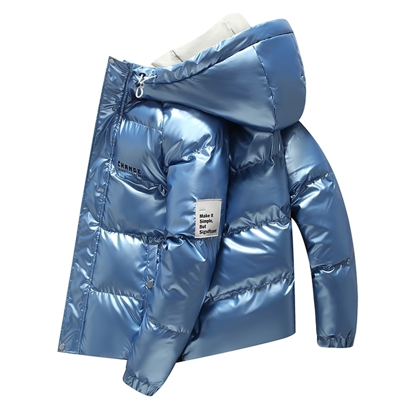 Mens Down Parkas Men Winter Jacket Men Fashion Thick Warm Parkas Cotton Coats Casual Man Bright Leather Waterproof Cotton Jackets Black Blue 2201006
Mens Down Parkas Men Winter Jacket Men Fashion Thick Warm Parkas Cotton Coats Casual Man Bright Leather Waterproof Cotton Jackets Black Blue 2201006