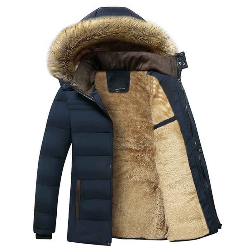 Mens Down Parkas Winter Warm Thick Fleece Parkas Men Waterproof Hooded Fur Collar Parka Jacket Coat Men Autumn Fashion Casual Parkas Men 2201006, Navy blue
Mens Down Parkas Winter Warm Thick Fleece Parkas Men Waterproof Hooded Fur Collar Parka Jacket Coat Men Autumn Fashion Casual Parkas Men 2201006, Navy blue
