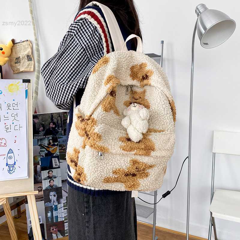 Backpack Style Imitation Lamb Hair Backpack Women School Bags For Teenage Girls Bears Print Cute Backpack Bagpack Kawaii Backpack Mochila Mujer, Brown no pendant
Backpack Style Imitation Lamb Hair Backpack Women School Bags For Teenage Girls Bears Print Cute Backpack Bagpack Kawaii Backpack Mochila Mujer, Brown no pendant