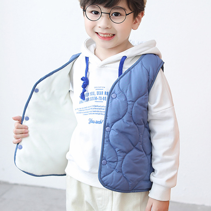 Waistcoat Korean Style Baby Vest Soft Cottonpadded Autumn Winter Baby Clothes Vests Boy Girls Jacket Kids Clothes 08Y Baby Fleece Vest 221006
