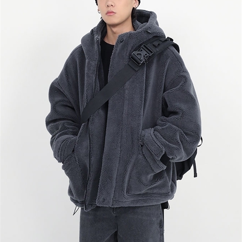 Mens Fur Faux Fur Mauroicardi Winter Thick Warm Oversized Dark Grey Sherpa Jacket Men with Hood Zip Up Fluffy Loose Casual Faux Lamb Fur Coat 2201006
Mens Fur Faux Fur Mauroicardi Winter Thick Warm Oversized Dark Grey Sherpa Jacket Men with Hood Zip Up Fluffy Loose Casual Faux Lamb Fur Coat 2201006