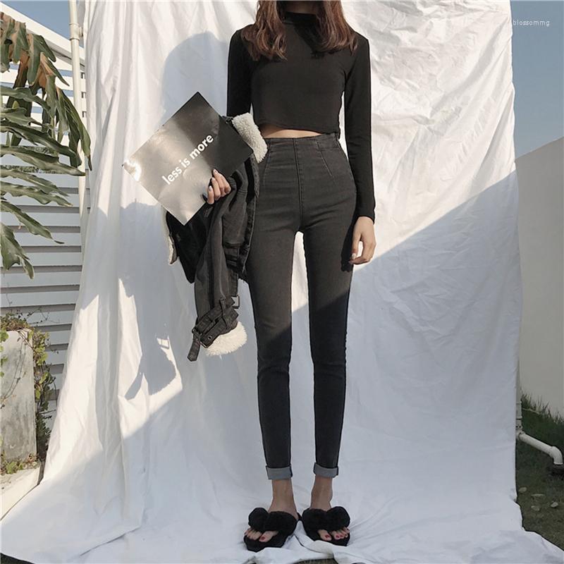 Women' Jeans Spring Stretch Skinny Women' High Waist Pencil Pants Female Retro Side Zipper Denim Mujer Slim Ankle Length, X-black gray
Women' Jeans Spring Stretch Skinny Women' High Waist Pencil Pants Female Retro Side Zipper Denim Mujer Slim Ankle Length, X-black gray
