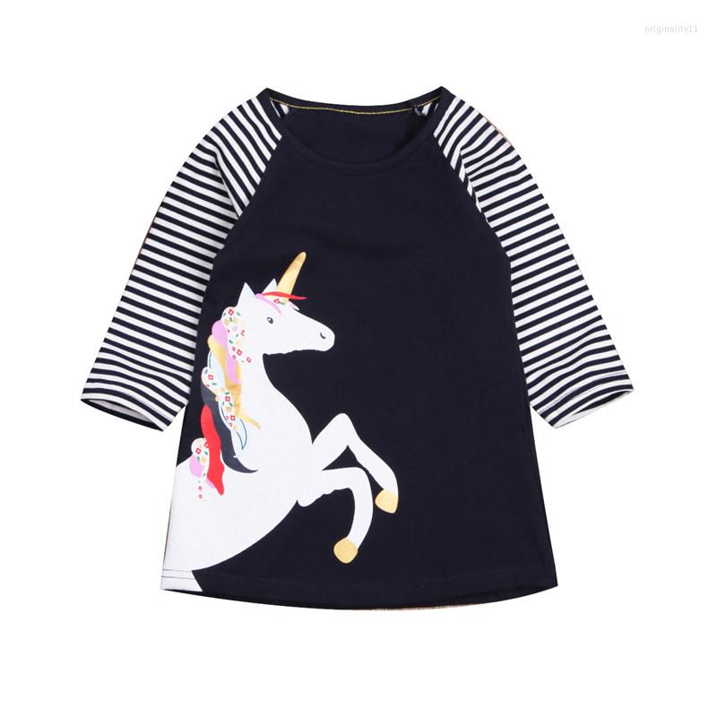 Shirts Born Baby Girls Outfit Autumn Clothes Fashion Casual Long Sleeve O-Neck Cartoon Striped Straight Knee-Length Dress, Picture shown
Shirts Born Baby Girls Outfit Autumn Clothes Fashion Casual Long Sleeve O-Neck Cartoon Striped Straight Knee-Length Dress, Picture shown