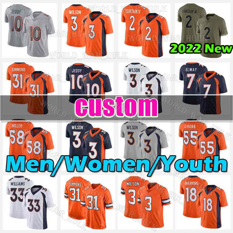 3 Russell Wilson Jersey 10 Jerry Jeudy Patrick Surtain II Football Pat Justin Simmons Denver Chase Edmonds Courtland Sutton Broncos Javonte Williams Peyton Manning, Youth custom jersey(y m)
3 Russell Wilson Jersey 10 Jerry Jeudy Patrick Surtain II Football Pat Justin Simmons Denver Chase Edmonds Courtland Sutton Broncos Javonte Williams Peyton Manning, Youth custom jersey(y m)