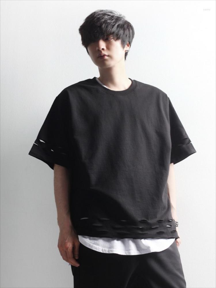 Men' T Shirts Short Sleeve T-Shirt Summer Dark Department Personality Hole Design Harajuku High Street Leisure Large Half, Black
Men' T Shirts Short Sleeve T-Shirt Summer Dark Department Personality Hole Design Harajuku High Street Leisure Large Half, Black