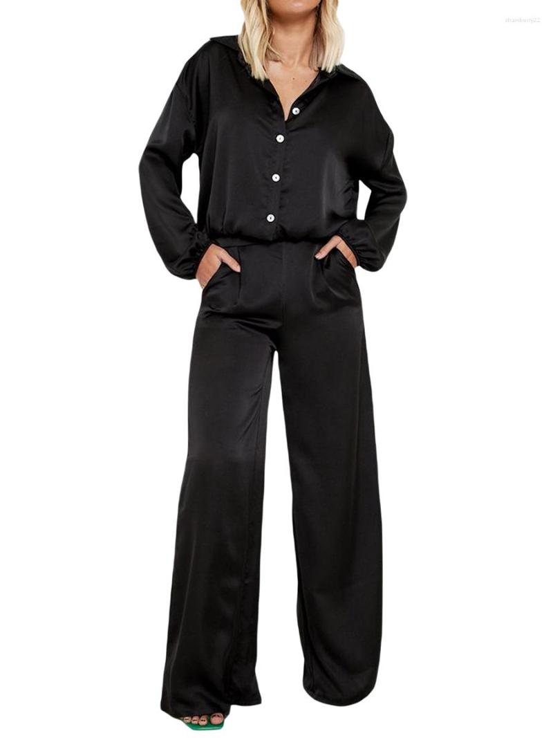 Women's Two Piece Pants Women S 2 Loungewear Loose Comfy Satin Outfits Set Button Down Long Sleeve Shirt High Waist, 02 rose red
Women's Two Piece Pants Women S 2 Loungewear Loose Comfy Satin Outfits Set Button Down Long Sleeve Shirt High Waist, 02 rose red