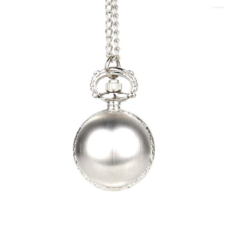 Pocket Watches Retro Silver Color Round Ball Quartz Fob Watch With Sweater Necklace Chain Gifts ENDQ
Pocket Watches Retro Silver Color Round Ball Quartz Fob Watch With Sweater Necklace Chain Gifts ENDQ