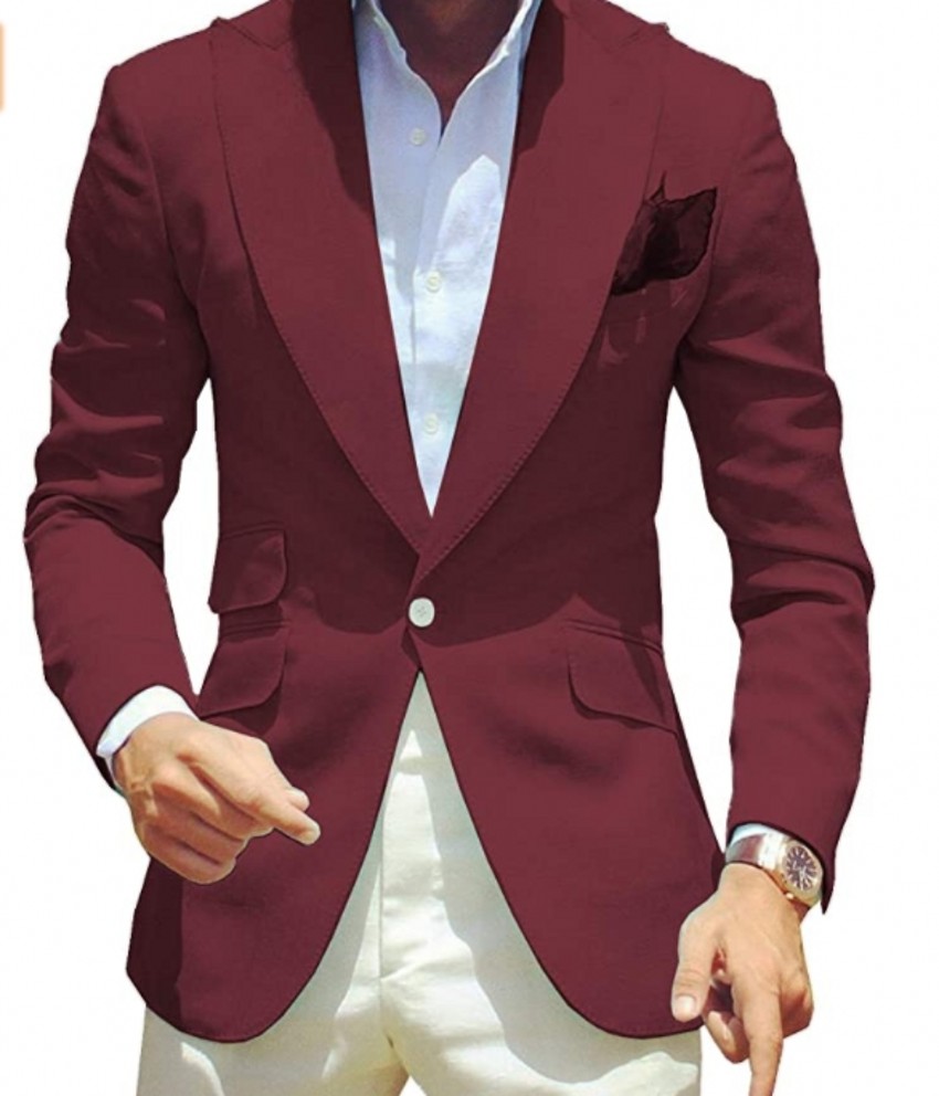 Burgundy Men Wedding Tuxedos Groom Wear Peak Lapel Slim Fit Men Blazer Prom Dinner Dress Formal clothing, Same as image
Burgundy Men Wedding Tuxedos Groom Wear Peak Lapel Slim Fit Men Blazer Prom Dinner Dress Formal clothing, Same as image