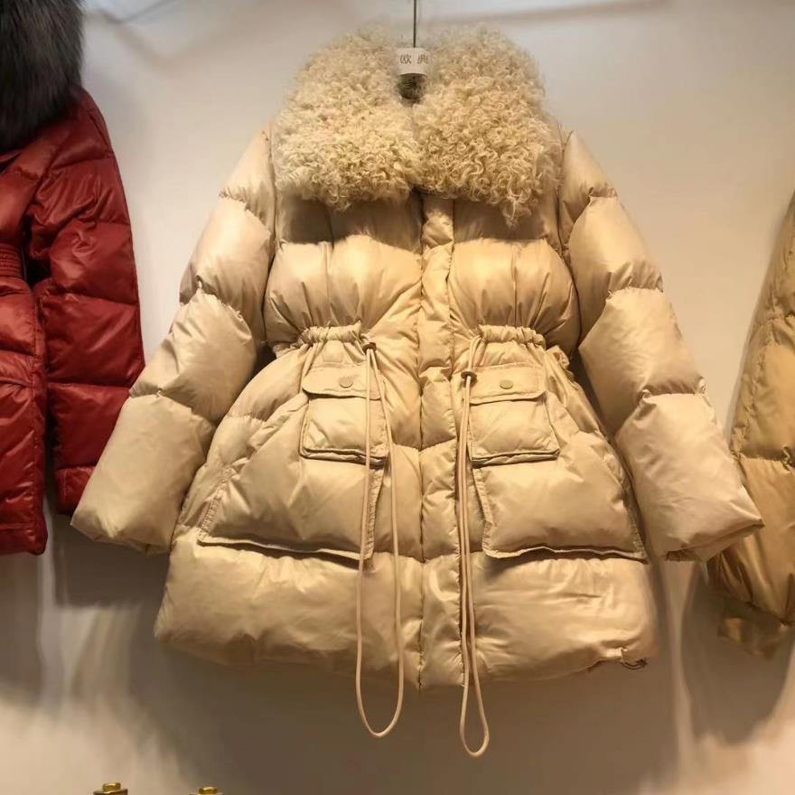 Women's Down Parkas Winter Women's Long Oversized Down Coats Real Sheep Fur Warm Fluffy Down Coat Female Winter Parkas wy491 220930, Beige
Women's Down Parkas Winter Women's Long Oversized Down Coats Real Sheep Fur Warm Fluffy Down Coat Female Winter Parkas wy491 220930, Beige