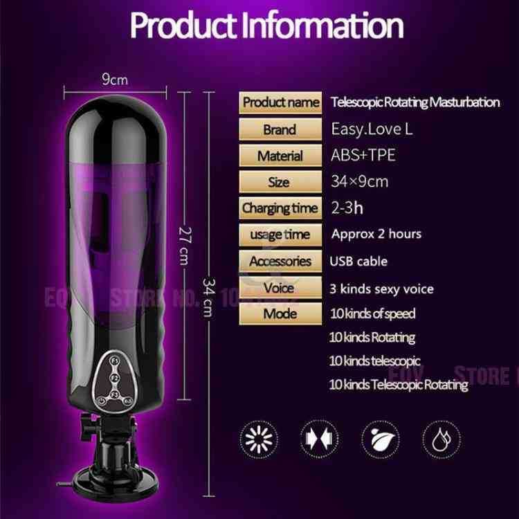 Vibrator Massager Full Automatic Piston Masturbator for Men Male Sex Toys Toy