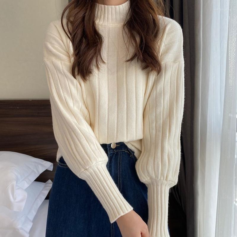 Women's Sweaters Women Half Turtleneck Sweater Autumn 2022 Loose Design Solid Color Elegant Gentle Knitted Pullover Jumper, Pink
Women's Sweaters Women Half Turtleneck Sweater Autumn 2022 Loose Design Solid Color Elegant Gentle Knitted Pullover Jumper, Pink