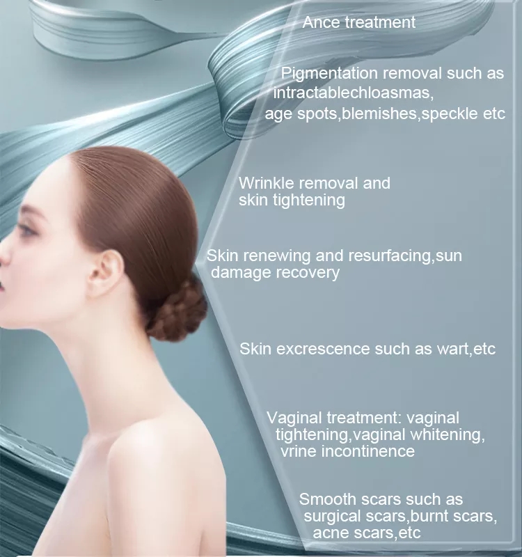 Portable 10600nm fractional co2 laser resurfacing scar removal and vaginal tightening 3 in 1 skin recover treatment laser machine
Portable 10600nm fractional co2 laser resurfacing scar removal and vaginal tightening 3 in 1 skin recover treatment laser machine