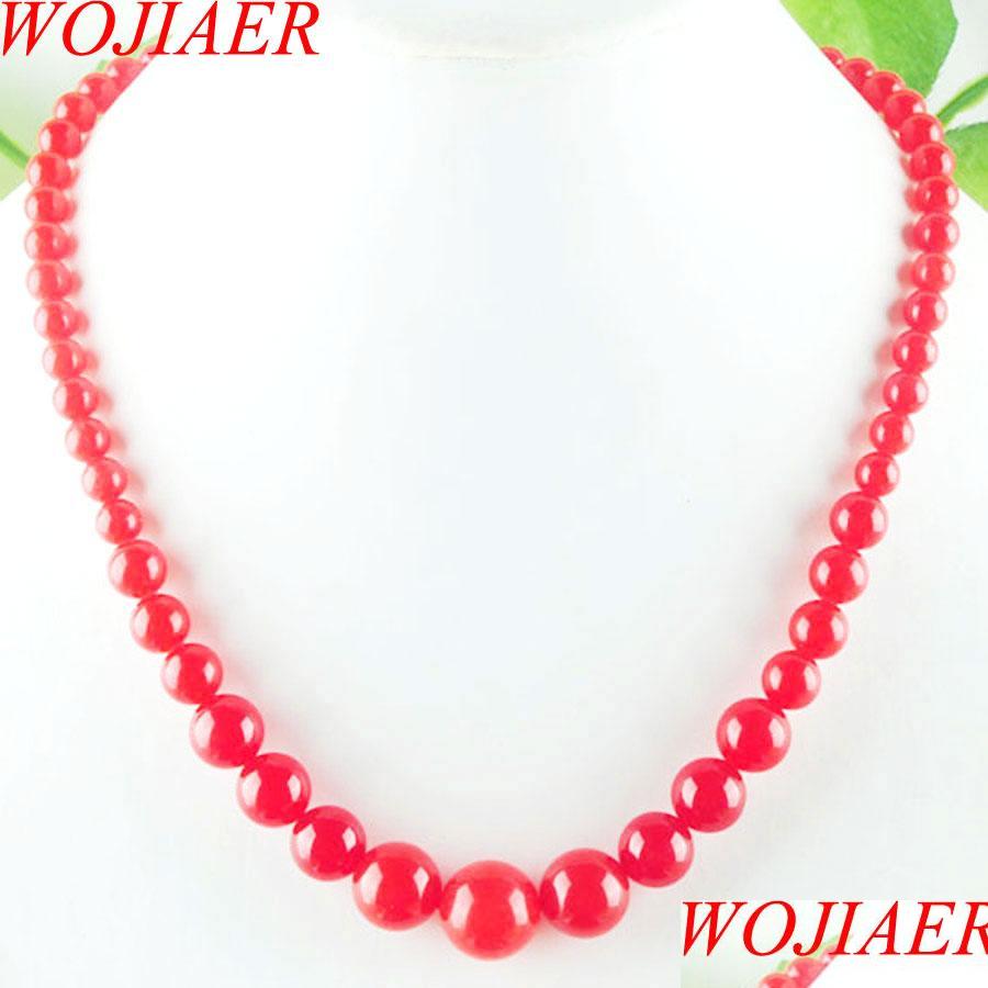 Beaded Necklaces Red Jade Gem Stone 6-14Mm Graduated Round Beads Women Necklace 17.5 Inches Strand Jewelry F3002 Drop Deli Bdejewelry Dhy80
Beaded Necklaces Red Jade Gem Stone 6-14Mm Graduated Round Beads Women Necklace 17.5 Inches Strand Jewelry F3002 Drop Deli Bdejewelry Dhy80