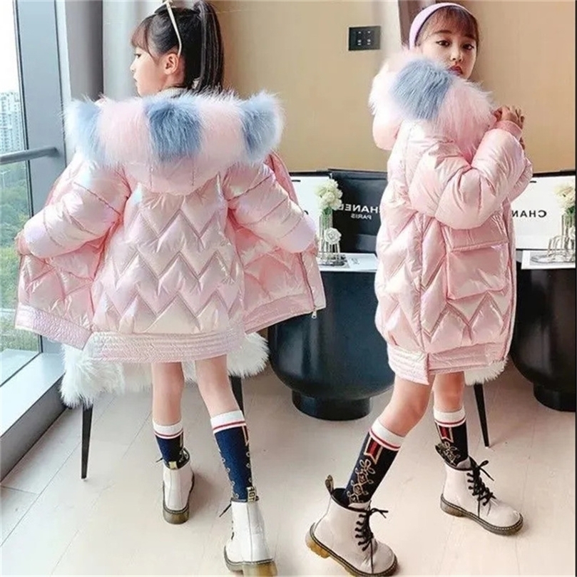 Jackets Winter Shiny Jackets Girls Fur Collar Hooded Warm Parka Big Children 412 Years Kids Teenage Long Cotton Outerwear Snowsuit 2201006, White
Jackets Winter Shiny Jackets Girls Fur Collar Hooded Warm Parka Big Children 412 Years Kids Teenage Long Cotton Outerwear Snowsuit 2201006, White