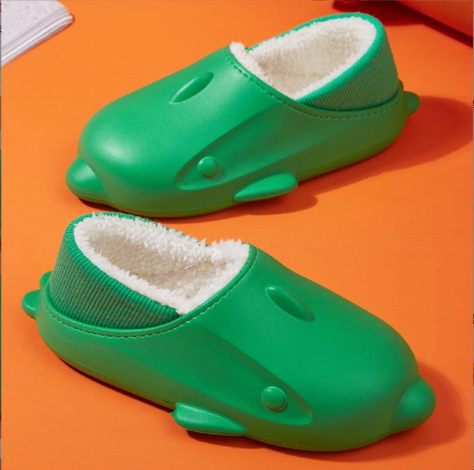 Autumn and winter plush lovers slippers women's bag heel at home lovely thick bottomed cartoon dolphin indoor, Black
Autumn and winter plush lovers slippers women's bag heel at home lovely thick bottomed cartoon dolphin indoor, Black