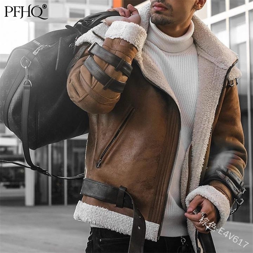 Mens Fur Faux Fur PFHQ Lamb Wool Lapel Faux Fur Coat Loose Fashion Casual Mens Jacket Shearling Elegant Leather Autumn Winter 21Q4973 2201006, Brown
Mens Fur Faux Fur PFHQ Lamb Wool Lapel Faux Fur Coat Loose Fashion Casual Mens Jacket Shearling Elegant Leather Autumn Winter 21Q4973 2201006, Brown