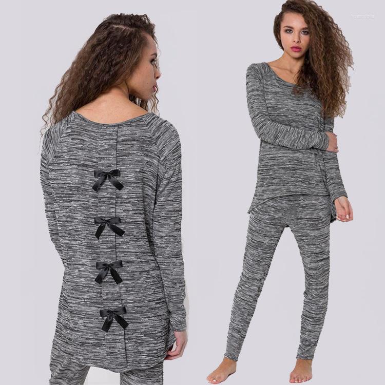 Women' Tracksuits -XL Fashion Back Batterfly O Neck Long Sleeve Two Piece Set Autumn Spring Casual Leisure Brand 2pcs Suit, Gray
Women' Tracksuits -XL Fashion Back Batterfly O Neck Long Sleeve Two Piece Set Autumn Spring Casual Leisure Brand 2pcs Suit, Gray