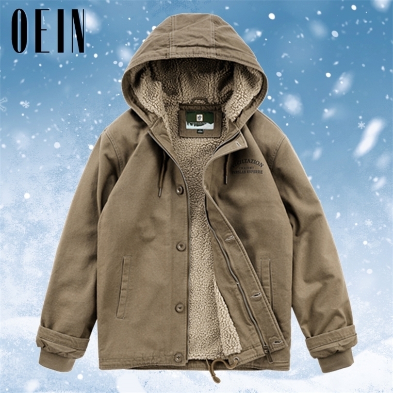 Mens Jackets OEIN Winter Warm Cargo Jackets Thick Fleece Mens Coats Casual Cotton Fur Collar Hooded Mens Military Tactical Parka Outerwear 221006, Grey 
Mens Jackets OEIN Winter Warm Cargo Jackets Thick Fleece Mens Coats Casual Cotton Fur Collar Hooded Mens Military Tactical Parka Outerwear 221006, Grey