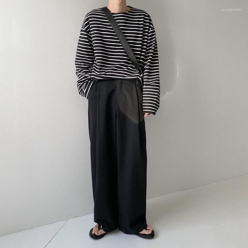 Men's T Shirts Casual Fashion Long Sleeve Striped Shirt Men Loose Fit Design O Neck Spring Autumn Pullover Tees Tops Harajuku Mens, Black
Men's T Shirts Casual Fashion Long Sleeve Striped Shirt Men Loose Fit Design O Neck Spring Autumn Pullover Tees Tops Harajuku Mens, Black